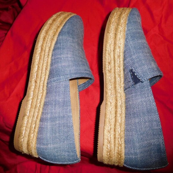 9.5M NATURALIZER PLATFORM ESPADRILLE DENIM BLUE FABRIC THEA - Picture 6 of 12